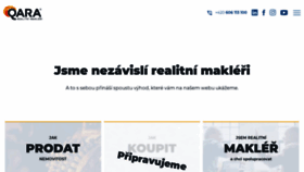 What Qara.cz website looked like in 2020 (4 years ago)
