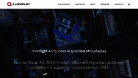 What Quickplay.com website looked like in 2020 (4 years ago)