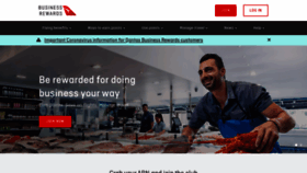 What Qantasbusinessrewards.com website looked like in 2020 (4 years ago)