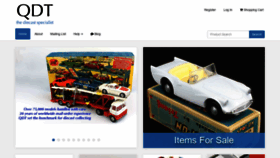 What Qualitydiecasttoys.co.uk website looked like in 2020 (4 years ago)
