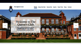 What Queensclub.co.uk website looked like in 2020 (4 years ago)