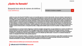 What Quienhallamado.es website looked like in 2020 (4 years ago)