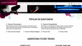 What Quantumrun.com website looked like in 2020 (4 years ago)