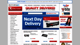 What Quikshiptoner.com website looked like in 2020 (5 years ago)