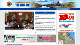 What Quangnam.gov.vn website looked like in 2020 (3 years ago)