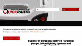 What Quickparts.mobi website looked like in 2020 (3 years ago)