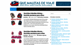 What Quemaletasdeviaje.com website looked like in 2020 (3 years ago)