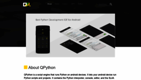 What Qpython.org website looked like in 2020 (3 years ago)