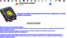 What Qcm-anglais.fr website looked like in 2020 (3 years ago)