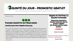 What Quintedujour.fr website looked like in 2020 (3 years ago)