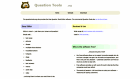 What Questiontools.org website looked like in 2020 (3 years ago)
