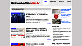 What Queromaisdicas.com.br website looked like in 2020 (3 years ago)