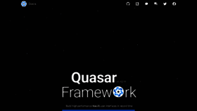 What Quasar.dev website looked like in 2020 (3 years ago)