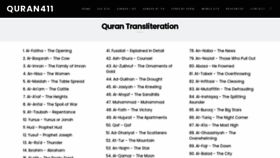 What Quran411.com website looked like in 2020 (3 years ago)