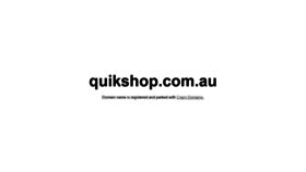 What Quikshop.com.au website looked like in 2020 (3 years ago)