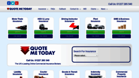 What Quotemetoday.co.uk website looked like in 2020 (3 years ago)