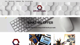 What Qwertylabs.io website looked like in 2020 (3 years ago)