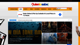What Quienlosabe.com website looked like in 2020 (3 years ago)