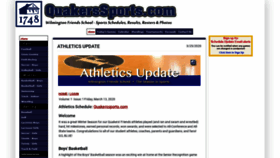 What Quakerssports.com website looked like in 2020 (3 years ago)