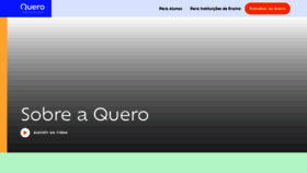 What Queroeducacao.com.br website looked like in 2020 (3 years ago)