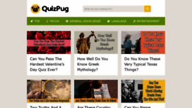 What Quizpug.com website looked like in 2020 (3 years ago)