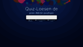 What Quiz-loesen.de website looked like in 2020 (3 years ago)