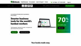 What Quickbooks.co.za website looked like in 2020 (3 years ago)