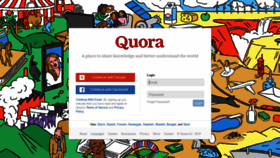 What Quora.com website looked like in 2020 (3 years ago)