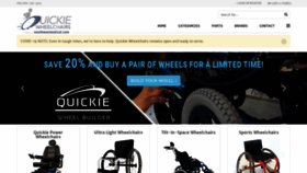What Quickie-wheelchairs.com website looked like in 2020 (3 years ago)