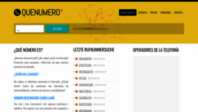 What Quenumero.info website looked like in 2020 (3 years ago)