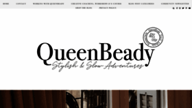 What Queenbeady.com website looked like in 2020 (3 years ago)