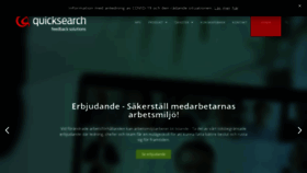 What Quicksearch.se website looked like in 2020 (3 years ago)