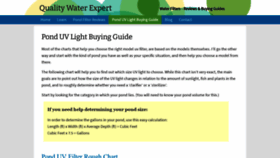 What Qualitywaterexpert.com website looked like in 2020 (3 years ago)