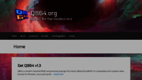 What Qb64.org website looked like in 2020 (5 years ago)
