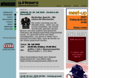 What Quintessenz.at website looked like in 2020 (3 years ago)