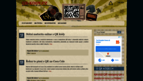 What Qr-kody.cz website looked like in 2020 (3 years ago)