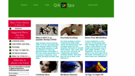 What Qikspa.com website looked like in 2020 (3 years ago)