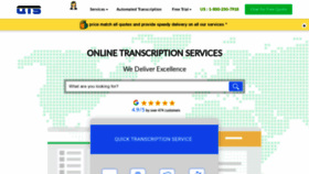 What Quicktranscriptionservice.com website looked like in 2020 (3 years ago)
