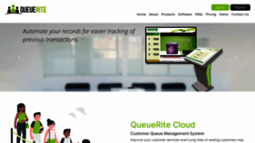 What Queuerite.com website looked like in 2020 (3 years ago)