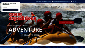 What Questexpeditions.com website looked like in 2020 (3 years ago)