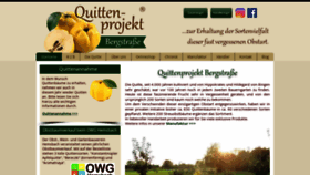 What Quittenprojekt-bergstrasse.de website looked like in 2020 (3 years ago)