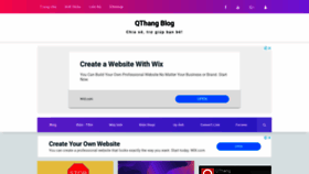 What Qthang.net website looked like in 2020 (3 years ago)