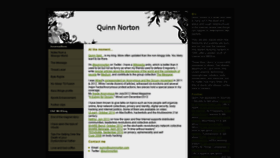 What Quinnnorton.com website looked like in 2020 (3 years ago)