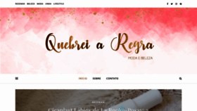 What Quebreiaregra.com.br website looked like in 2020 (3 years ago)