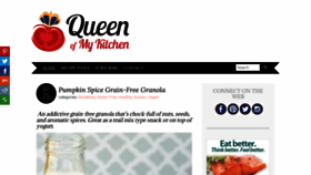 What Queenofmykitchen.com website looked like in 2020 (3 years ago)