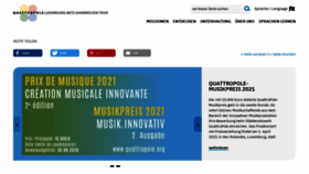 What Quattropole.org website looked like in 2020 (5 years ago)