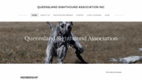 What Qldsighthoundassociation.com website looked like in 2020 (3 years ago)