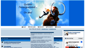 What Quitterlenseignement.org website looked like in 2020 (3 years ago)