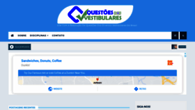 What Questoesdosvestibulares.com.br website looked like in 2020 (3 years ago)
