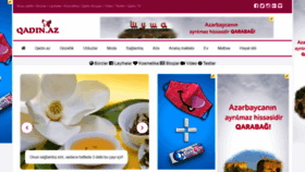 What Qadin.az website looked like in 2020 (3 years ago)